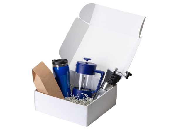 Подарочный набор «Бодрое утро» 2.0, Цвет синий