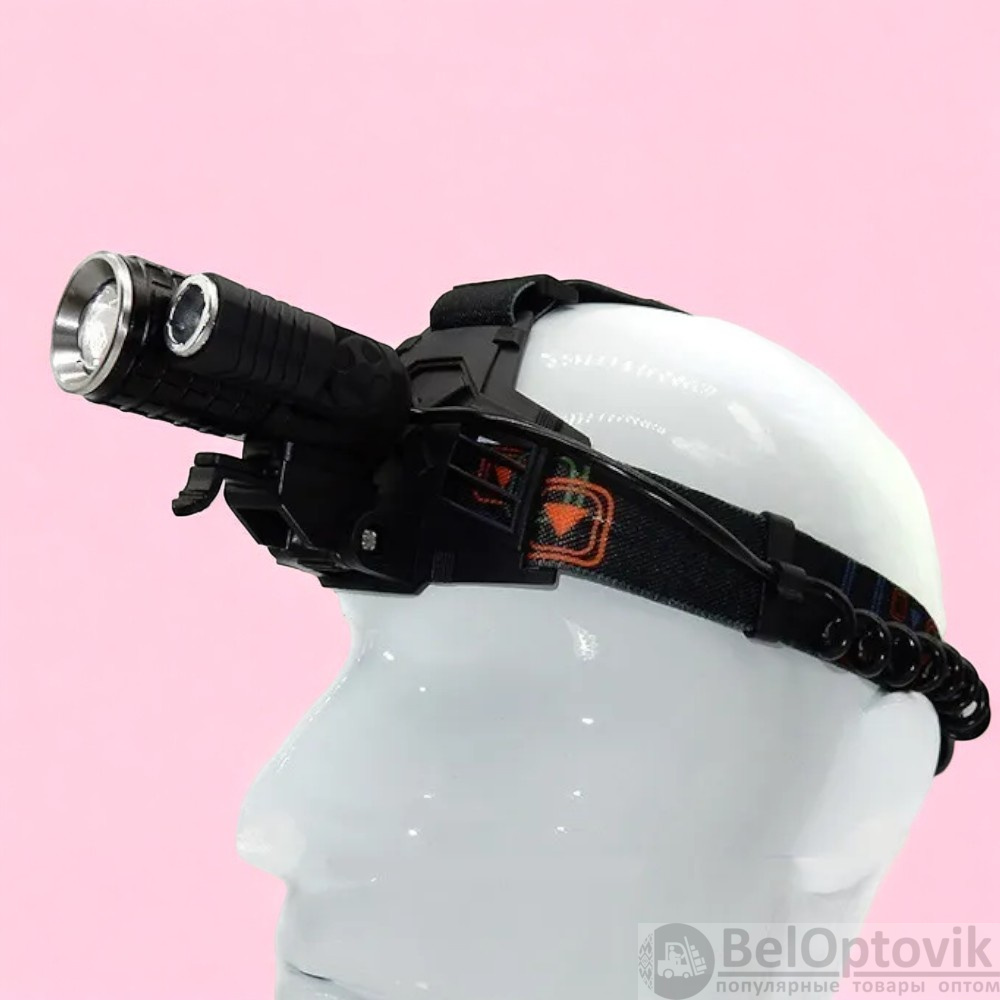 Налобный Светодиодный фонарь W602 30 штук / Яркий, удобный и практичный