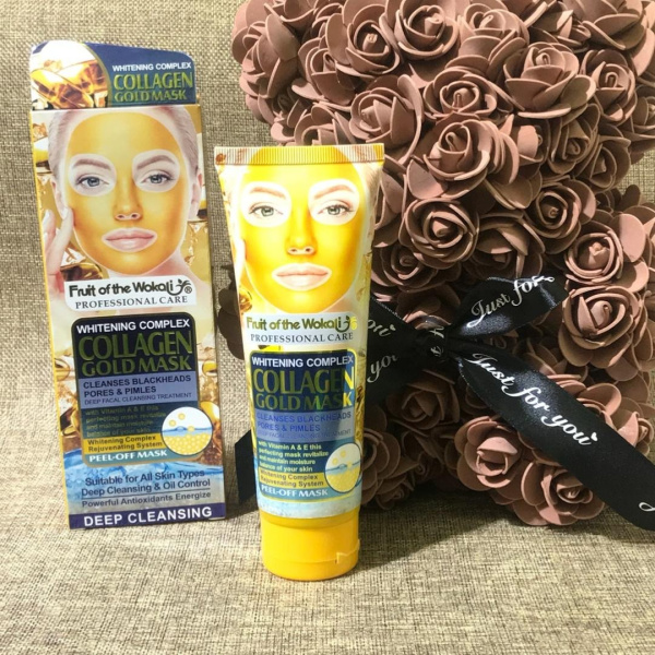 Маска-пленка с коллагеном и золотом Fruit of the Wokali Collagen Gold Mask 130 мл