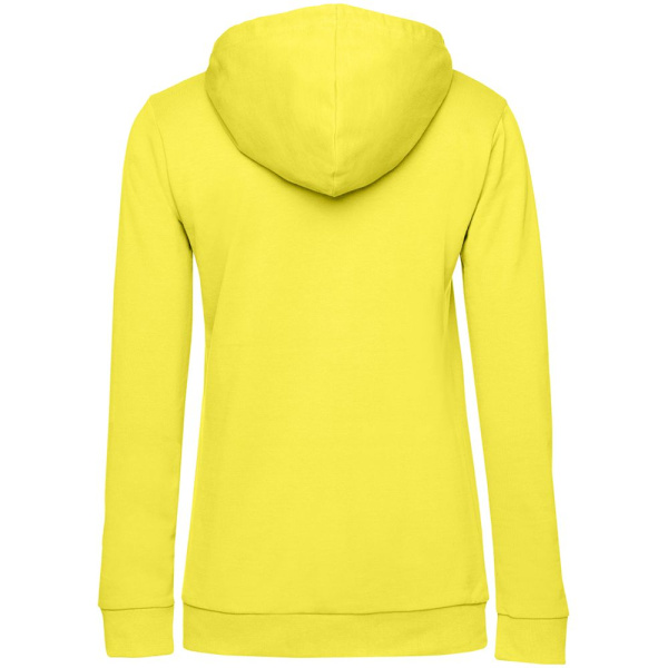 Толстовка с капюшоном женская Hoodie, желтая, XS–XXL