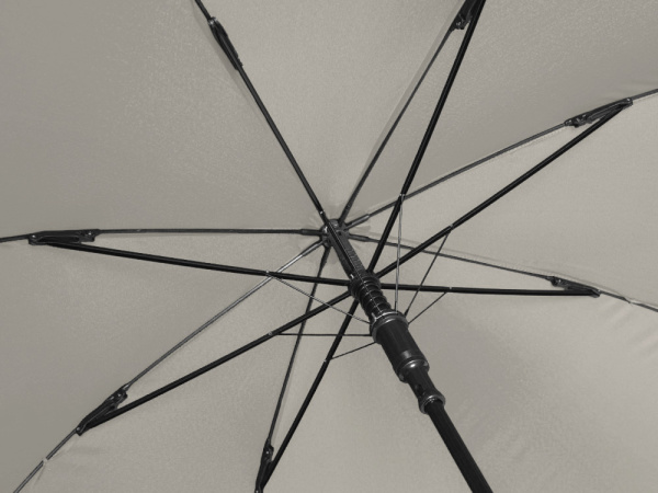 Зонт-трость Reviver с куполом из переработанного пластика, Цвет бежевый