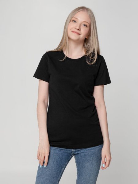 Футболка женская T-bolka Lady, черная, S–3XL