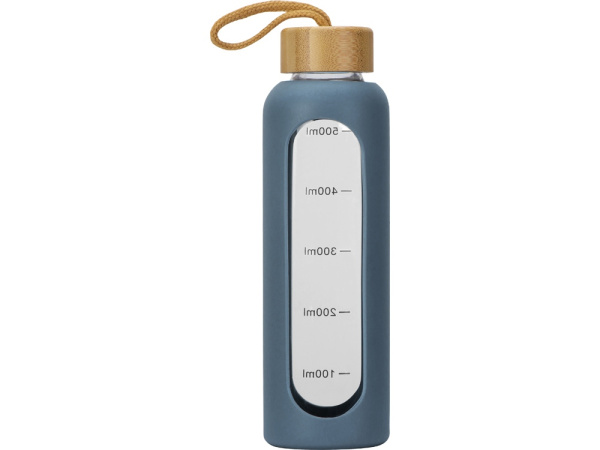 Бутылка из боросиликатного стекла «Hangy», 550 мл, Цвет серый антрацит