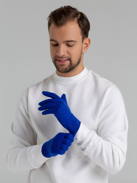 Перчатки Real Talk, синие, S–XL