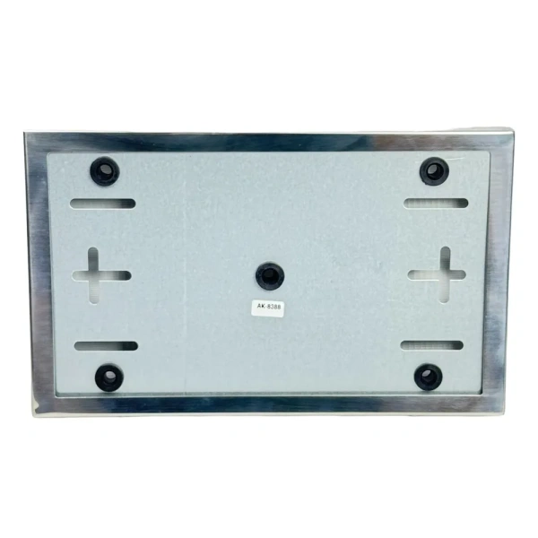 Рамка для номера автомобиля квадратная хромираванная / для американских и японских авто