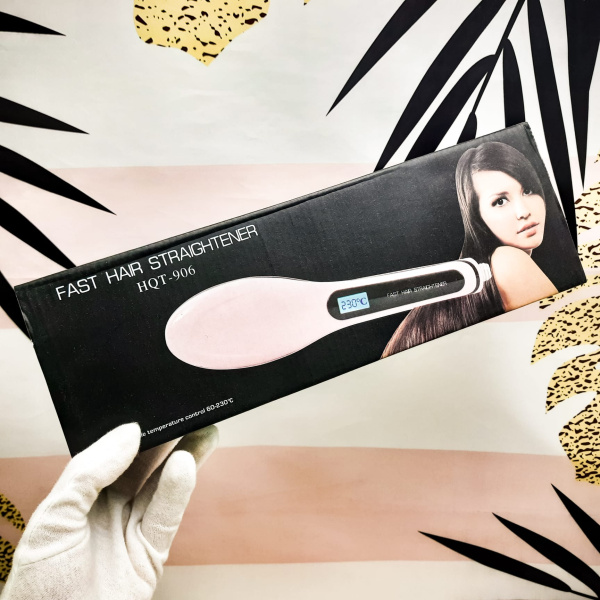 Расчёска для выпрямления волос Fast Hair Straightener HQT 906