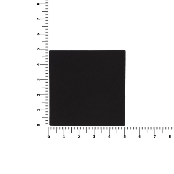 Лейбл Listra Soft Touch, L, черный, 5х5 см