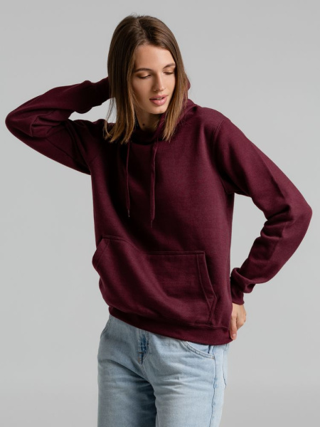 Толстовка с капюшоном Snake II бордовая, XS–3XL