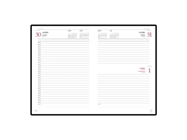 Ежедневник датированный А5 «Sidney Nebraska» на 2026 год, Цвет черный