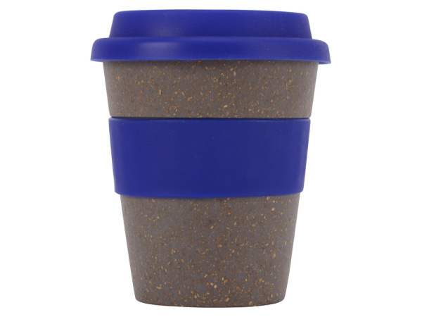 Стакан из бамбукового волокна «Café», Цвет серо-коричневый/темно-синий
