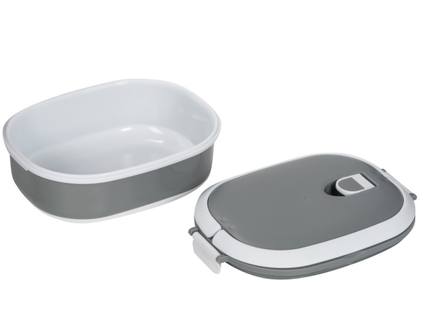 Ланч-бокс «Hotty», Цвет серый/белый