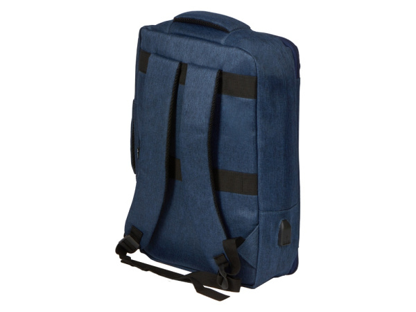 Рюкзак-трансформер «Turnover» для ноутбука 15" из переработанного пластика, Цвет синий
