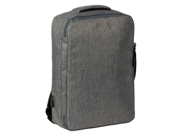 Рюкзак-трансформер «Turnover» для ноутбука 15" из переработанного пластика, Цвет серый