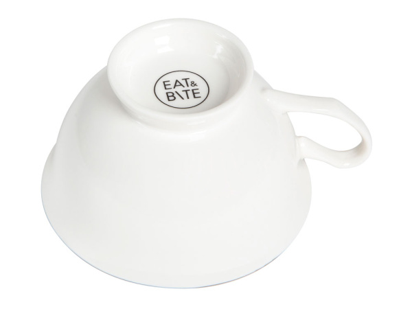 Чайная пара «Preston», Цвет белый, серебристый