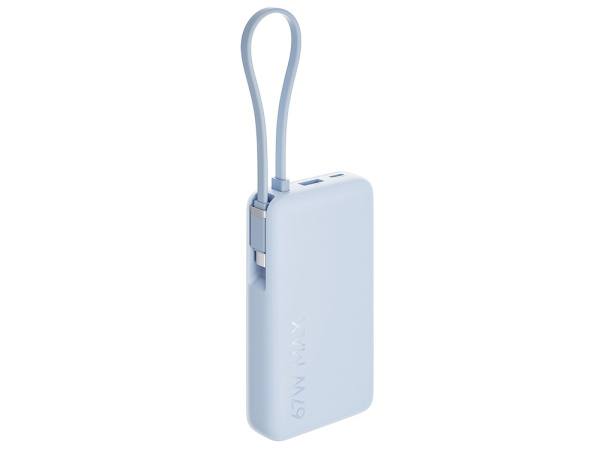 Внешний аккумулятор со встроенным кабелем Xiaomi 67W Power Bank (Integrated Cable), 10000 мАч, Цвет голубой
