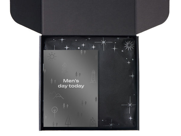 Подарочный набор «Re:m. Step»  с термосом, перчатками и сумкой, Цвет красный