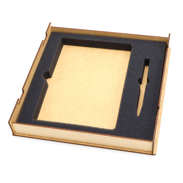 Ложемент 24,1х24,1х2 см (блокнот А5 + ручка) / Вкладыш ложемент из поролона для подарочной коробки