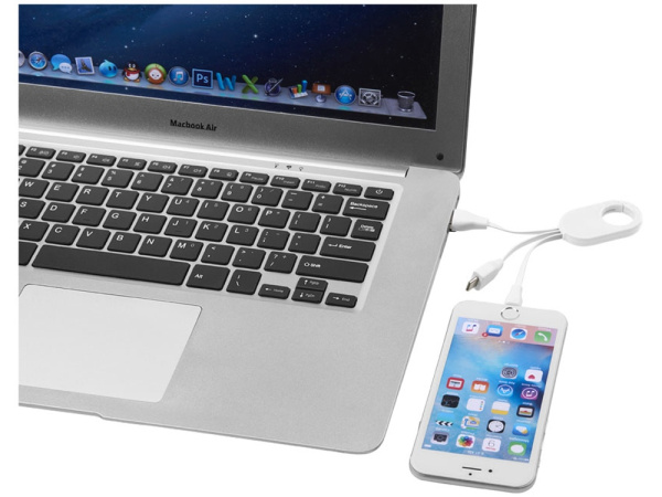 Кабель для зарядки «3-в-1», Цвет белый