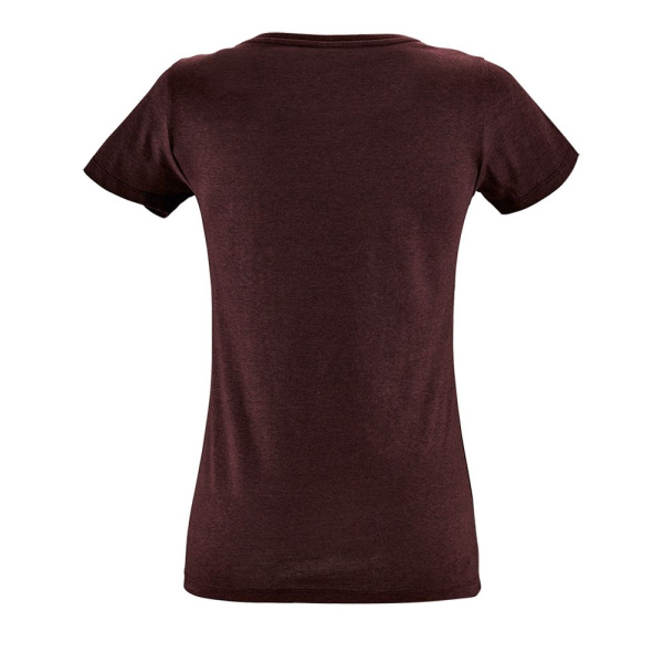 Футболка женская Regent Fit Women, бордовый меланж, S–XXL