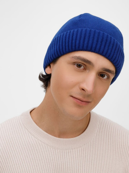 Шапка ComFleece, темно-синяя (кобальт), размер 60-62