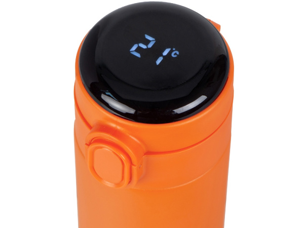 Вакуумная термокружка Waterline с медной изоляцией «Bravo», 400 мл, тубус, Цвет оранжевый