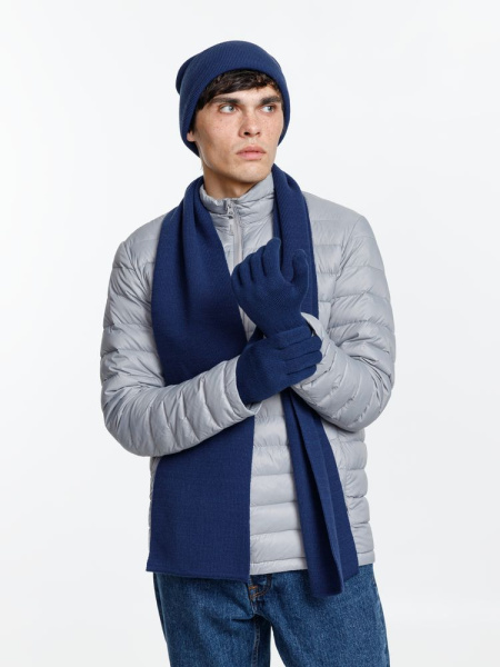 Перчатки Urban Flow, темно-синий меланж, S/M, L/XL