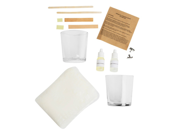 Набор для создания 2-х свечей «Candle Up», Цвет белый