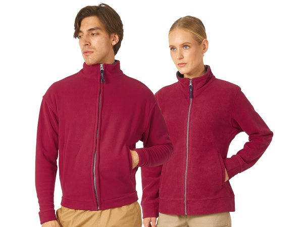 Куртка флисовая "Nashville" мужская, Размер XL, Цвет красный/пепельно-серый