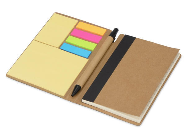 Набор стикеров А6 «Write and stick» с ручкой и блокнотом, Цвет черный