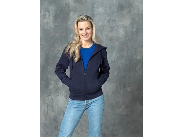 Толстовка на молнии «Theron» женская, Размер 2XL, Цвет темно-серый