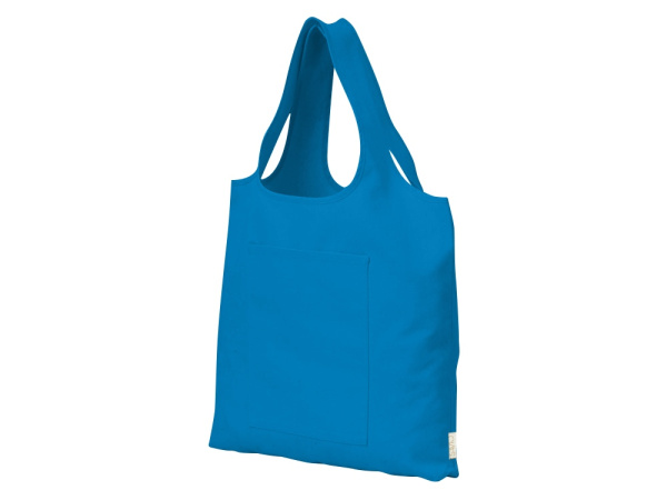 Сумка-шоппер «Revest» из переработанного хлопка 320 г/м2, Цвет морская волна