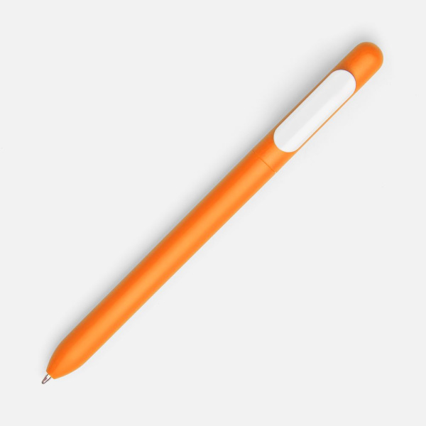 Ручка шариковая Swiper Soft Touch, неоново-оранжевая с белым, 14,3x1,0 см