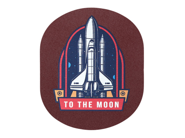 Патч «Овал», nubuk, Цвет коричневый