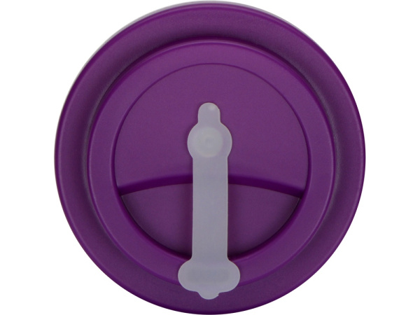 Пластиковый стакан с двойными стенками «Take away», Цвет белый/фиолетовый