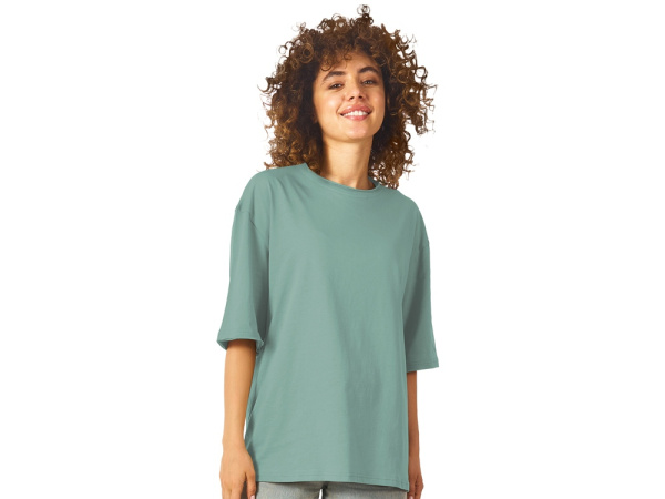 Футболка оверсайз «Liyon» унисекс, Размер XS-S, Цвет пыльно-бирюзовый