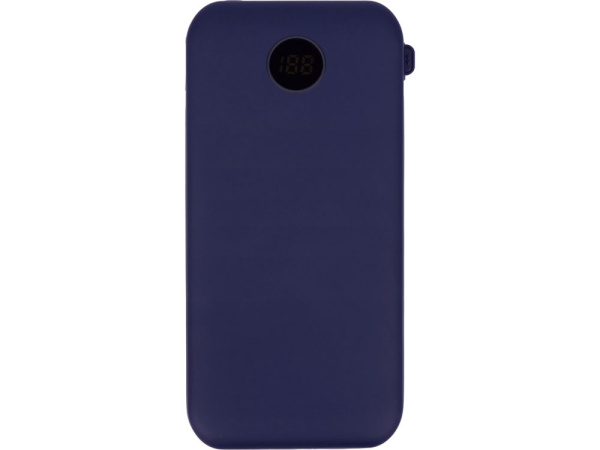 Внешний беспроводной аккумулятор с подсветкой лого «Astro», soft-touch, 10000 mAh, Цвет темно-синий