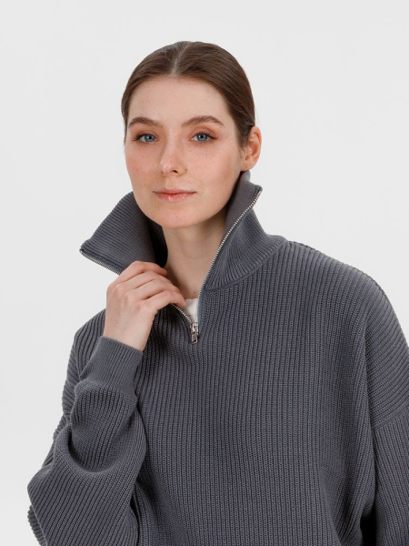 Джемпер Siluetti Birne, серый, S/M, L/XL