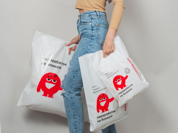 Фирменный пакет Oasis, S, Размер S, Цвет белый/красный