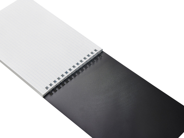 Блокнот А5 в пластиковой обложке, Цвет черный