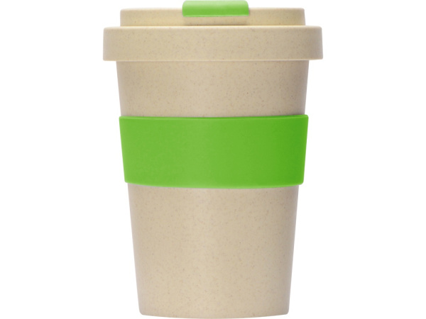 Стакан из пшеничного волокна «Flava», Цвет бежевый/зеленое яблоко