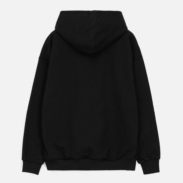 Худи унисекс оверсайз Daylero, черное, XS–4XL