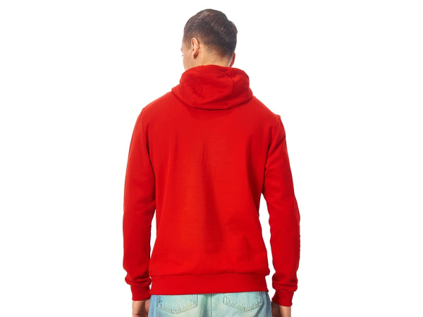 Толстовка "Stream" с капюшоном, унисекс, Размер 2XL, Цвет красный