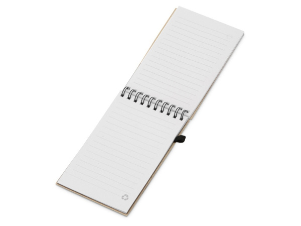 Блокнот «Toledo S» с обложкой из пшеницы и пластика, Размер В7, Цвет молочный