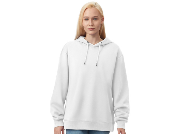 Толстовка с капюшоном оверсайз «Lisbon» унисекс, Размер M, Цвет белый