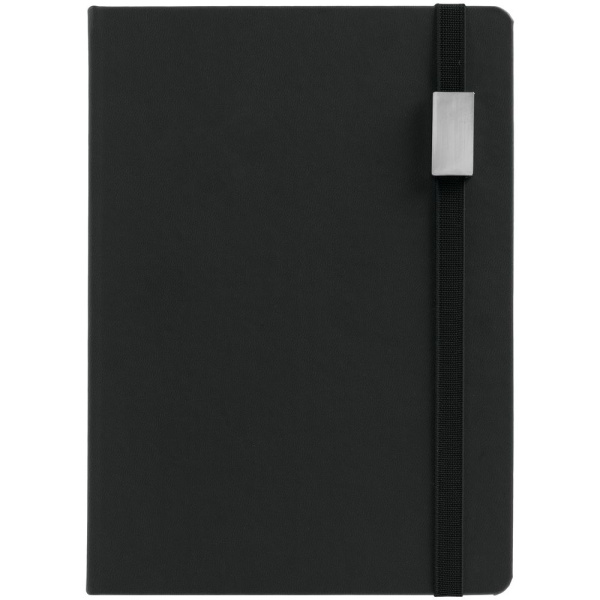 Ежедневник New Factor Metal, черный, 15х20,8х2 см