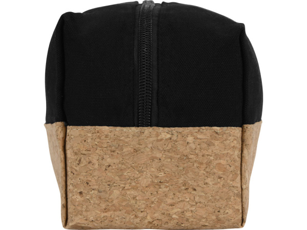 Несессер «Corky» хлопковый с пробковой вставкой, Цвет черный