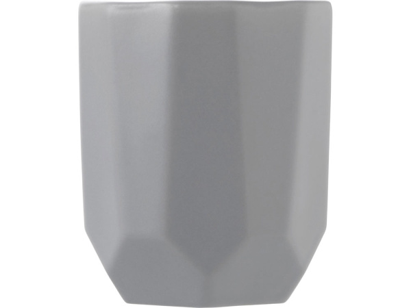 Кружка с гранями «Amery», Цвет серый матовый
