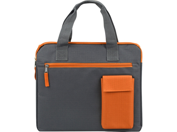 Конференц сумка для документов «Session», Цвет серый/оранжевый