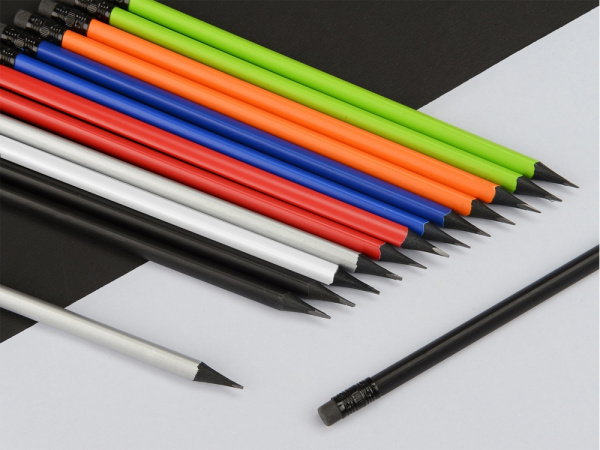 Карандаш трехгранный «Blackie 3D», Цвет белый