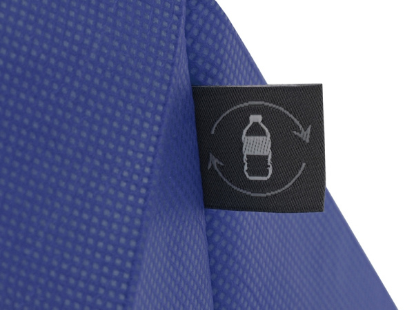 Сумка Reviver с донной складкой из нетканого переработанного материала RPET, Цвет синий